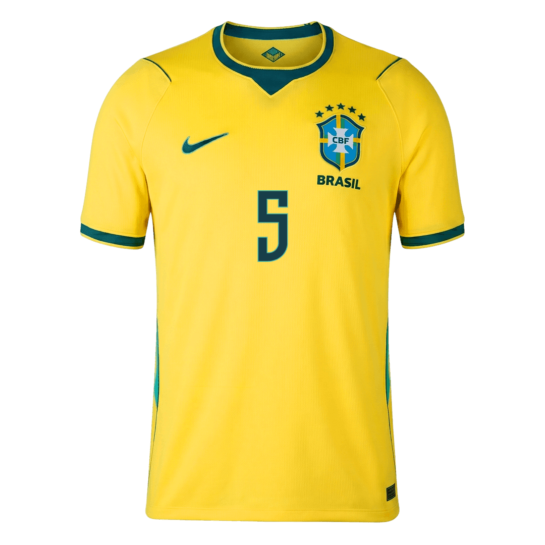 CASEMIRO #5 Men's Brazil World Cup 2026 Home Soccer Jersey