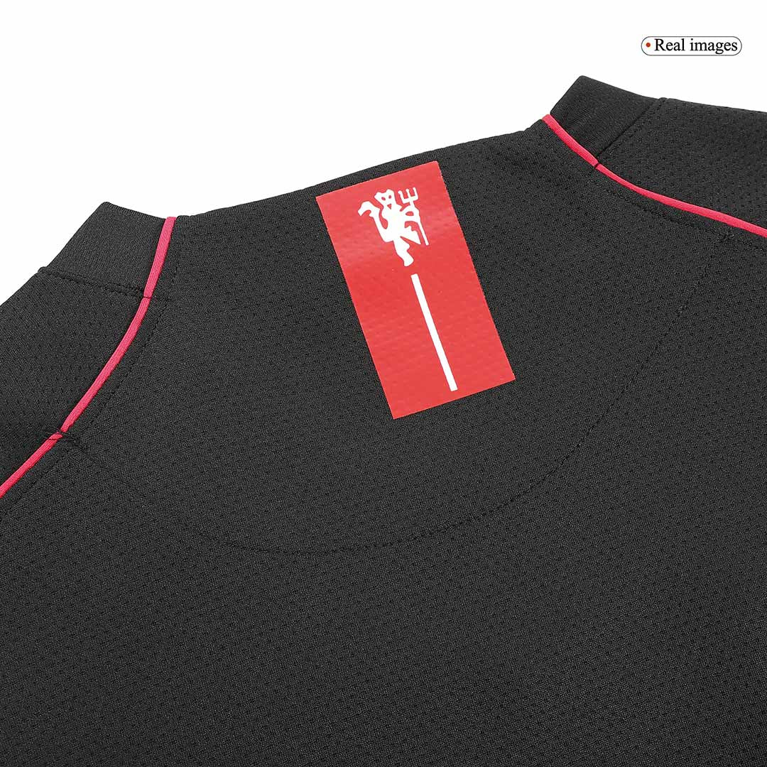 Maillot de foot rétro manches longues extérieur Manchester United 2007/08 pour homme ROONEY #10