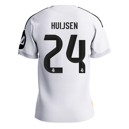 Maillot de football domicile Real Madrid 2025/26 version joueur HUIJSEN #24 pour homme - Coupe ajustée [PREMIUM]