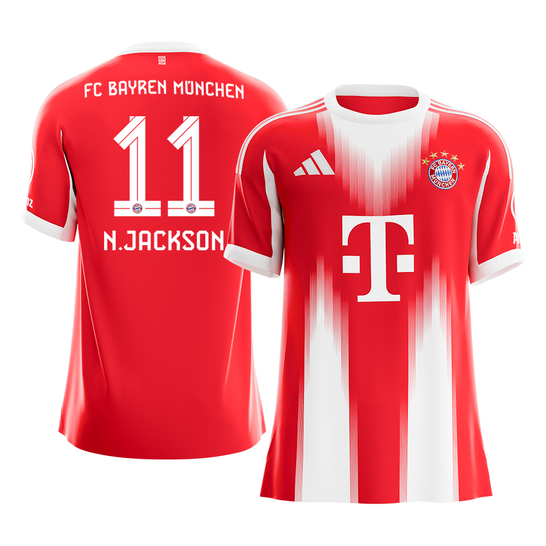 Maillot de Foot Domicile Homme Bayern Munich 2025/26 N.JACKSON #11 [PREMIUM]