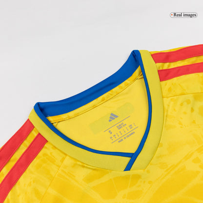 Maillot de football domicile à manches longues Colombie Coupe du Monde 2026 pour homme