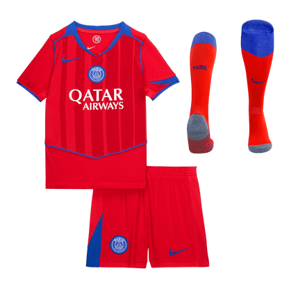 Ensemble complet Maillot de foot enfant PSG 2025/26 Troisième extérieur
