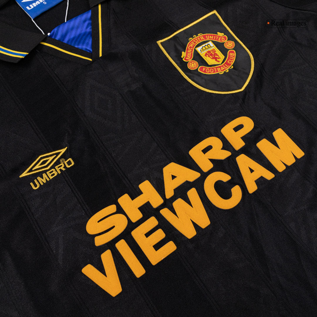 Maillot de football rétro extérieur Manchester United 1993/94 pour homme