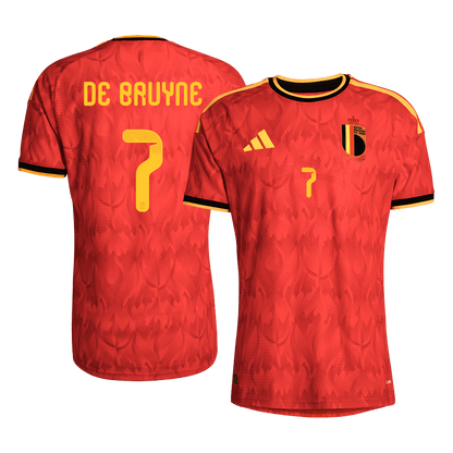 Maillot de Foot Domicile Homme Belgique DE BRUYNE #7 Coupe du Monde 2026 Version Joueur - Coupe Slim