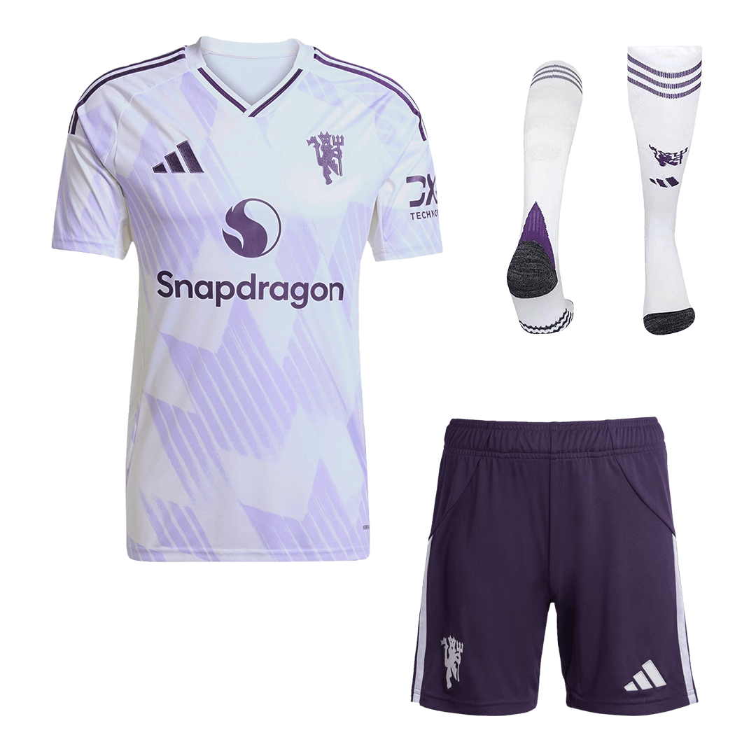 Ensemble complet maillot de foot extérieur Manchester United homme 2025/26
