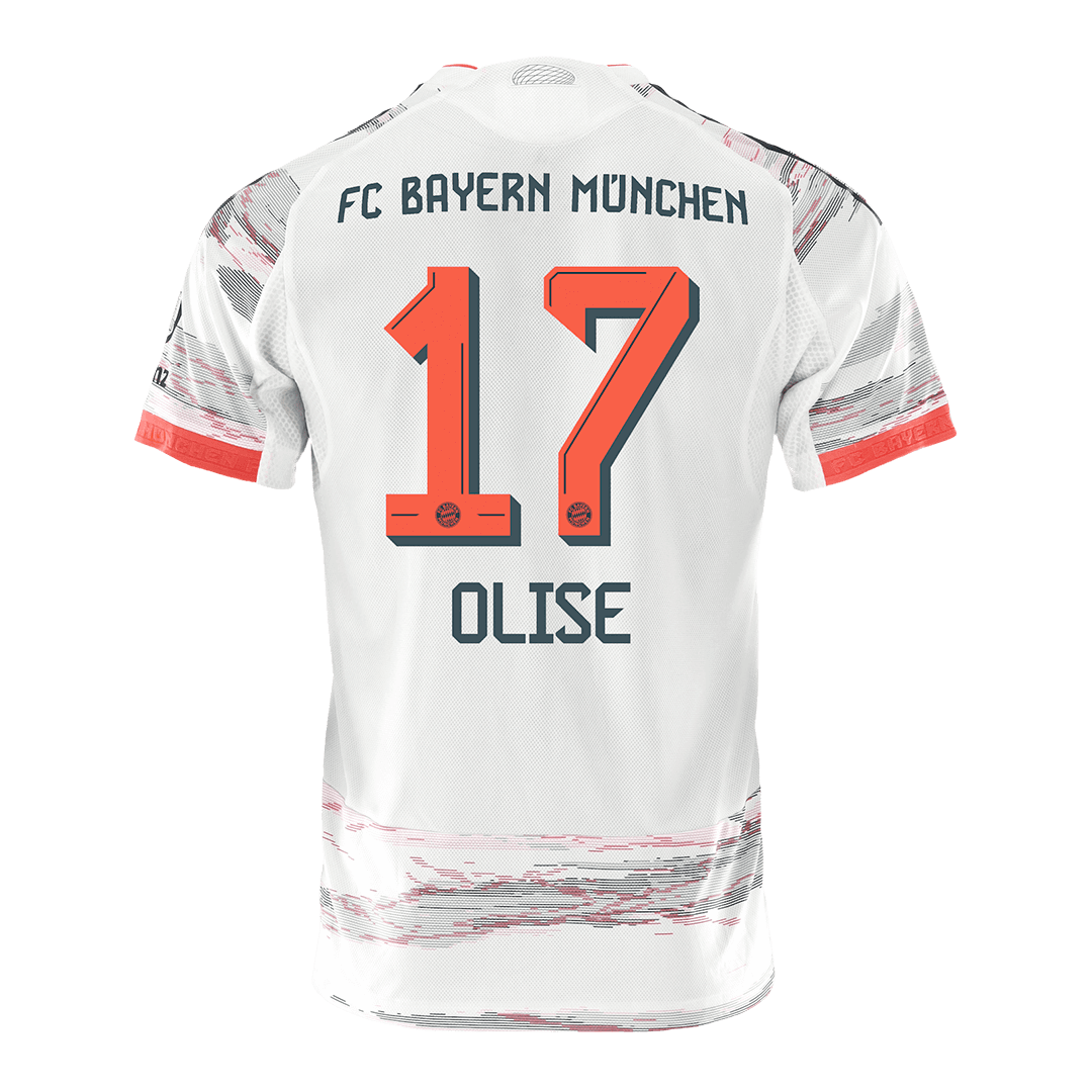 Maillot de foot OLISE #17 Homme Bayern Munich Saison 2025/26 Version Joueur Extérieur - Coupe Slim