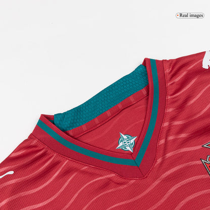 Kid's B. FERNANDES #8 Portugal World Cup 2026 Home Soccer Jersey Kit [PREMIUM]