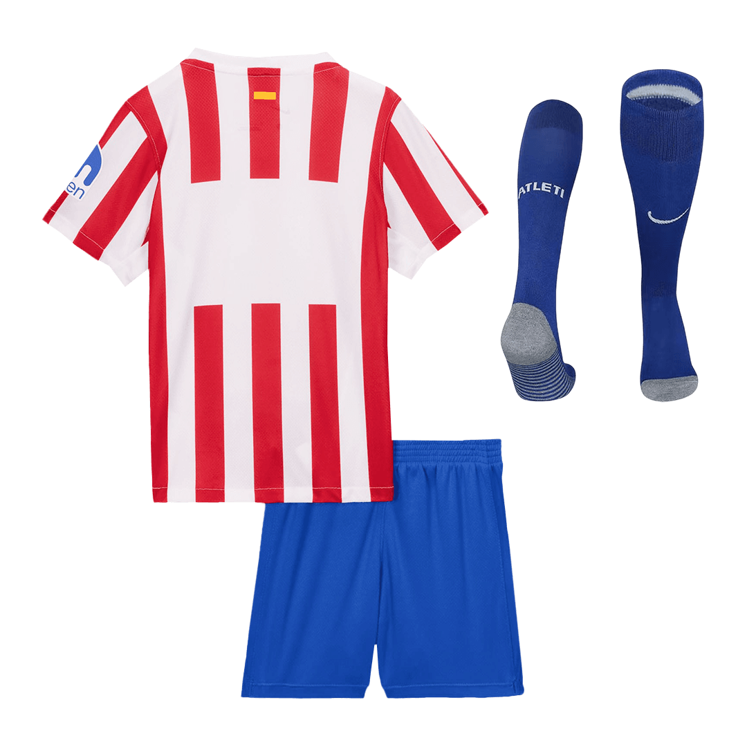 Tenue complète domicile de football Atlético Madrid 2025/26 pour enfant