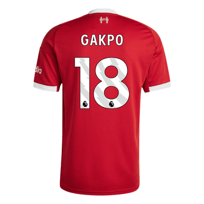 Maillot de foot domicile homme Liverpool 2025/26 GAKPO #18