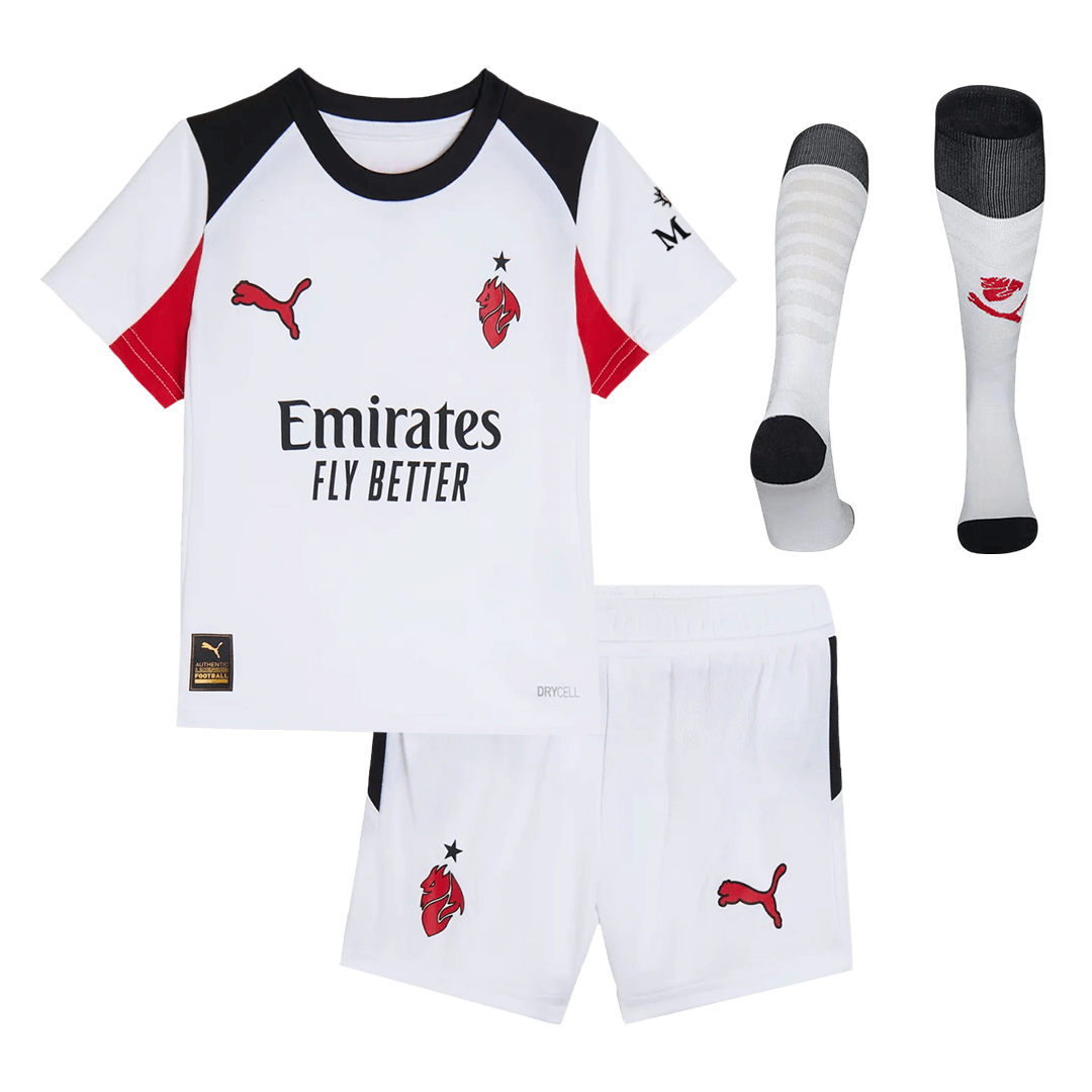 Maillot de foot extérieur enfant AC Milan 2025/26 kit complet
