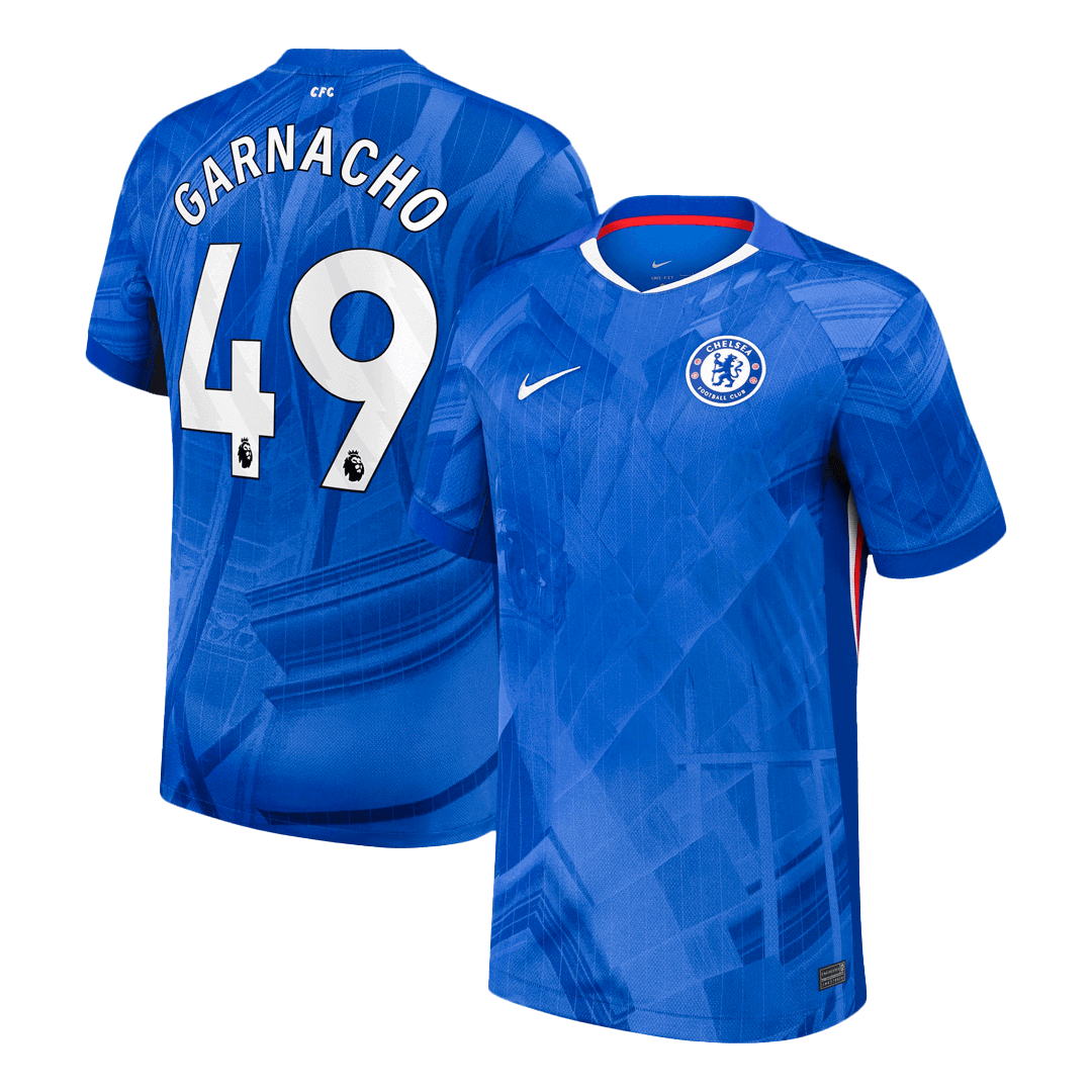 Maillot de foot domicile Chelsea 2025/26 Homme GARNACHO #49 [PREMIUM]