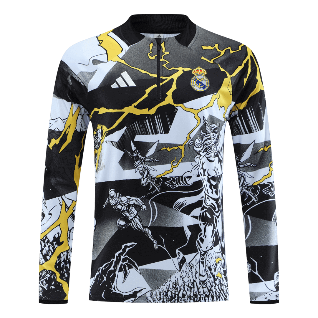Kid's Real Madrid 2025/26 Zipper Sweatshirt Kit
