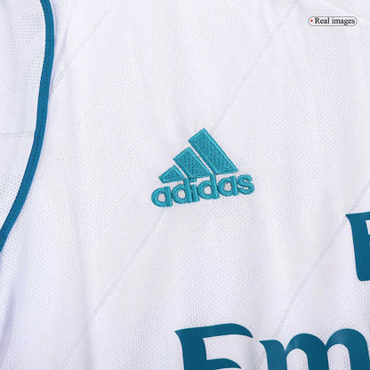 Maillot de foot domicile rétro pour homme Real Madrid 2017/18 SERGIO RAMOS #4