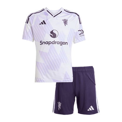 Maillot de football extérieur Manchester United 2025/26 pour enfant
