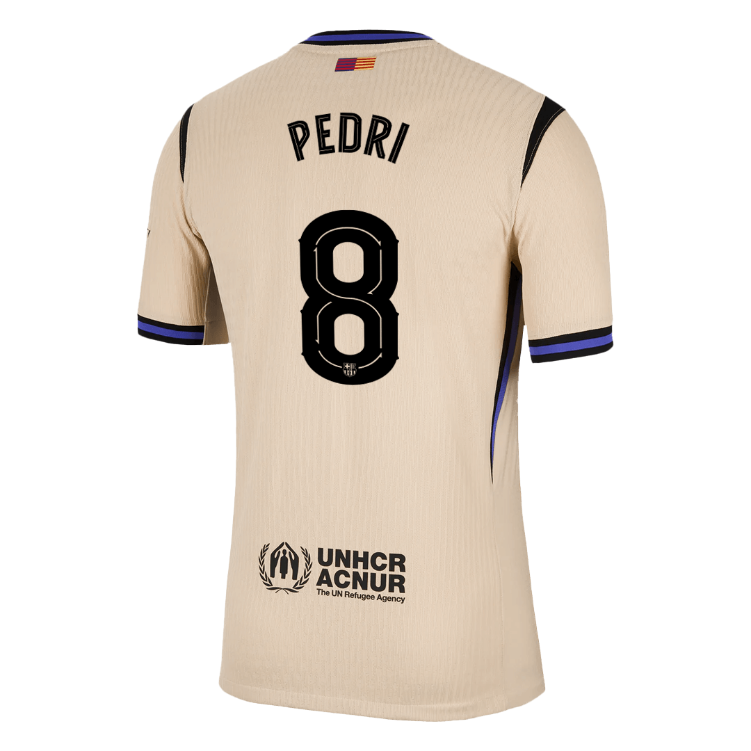 Maillot de football PEDRI #8 FC Barcelone extérieur version joueur UCL 2025/26 pour homme - Coupe slim
