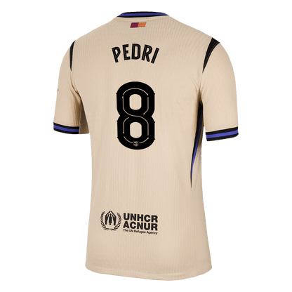 Maillot de football PEDRI #8 FC Barcelone extérieur version joueur UCL 2025/26 pour homme - Coupe slim