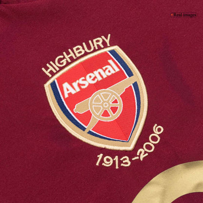 Maillot de foot vintage homme Arsenal 2005/06 domicile manches longues