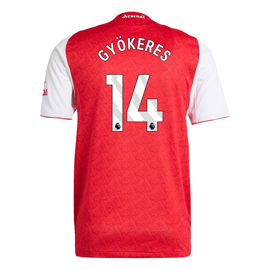 Maillot de football domicile homme GYÖKERES #14 Arsenal version joueur 2025/26 - Coupe ajustée