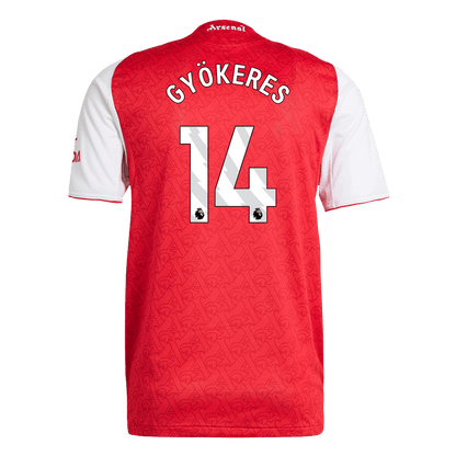 Maillot de football domicile homme GYÖKERES #14 Arsenal version joueur 2025/26 - Coupe ajustée