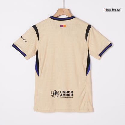 Maillot de football LEWANDOWSKI #9 Homme Barcelone LDC 2025/26 Version joueur Extérieur - Coupe ajustée