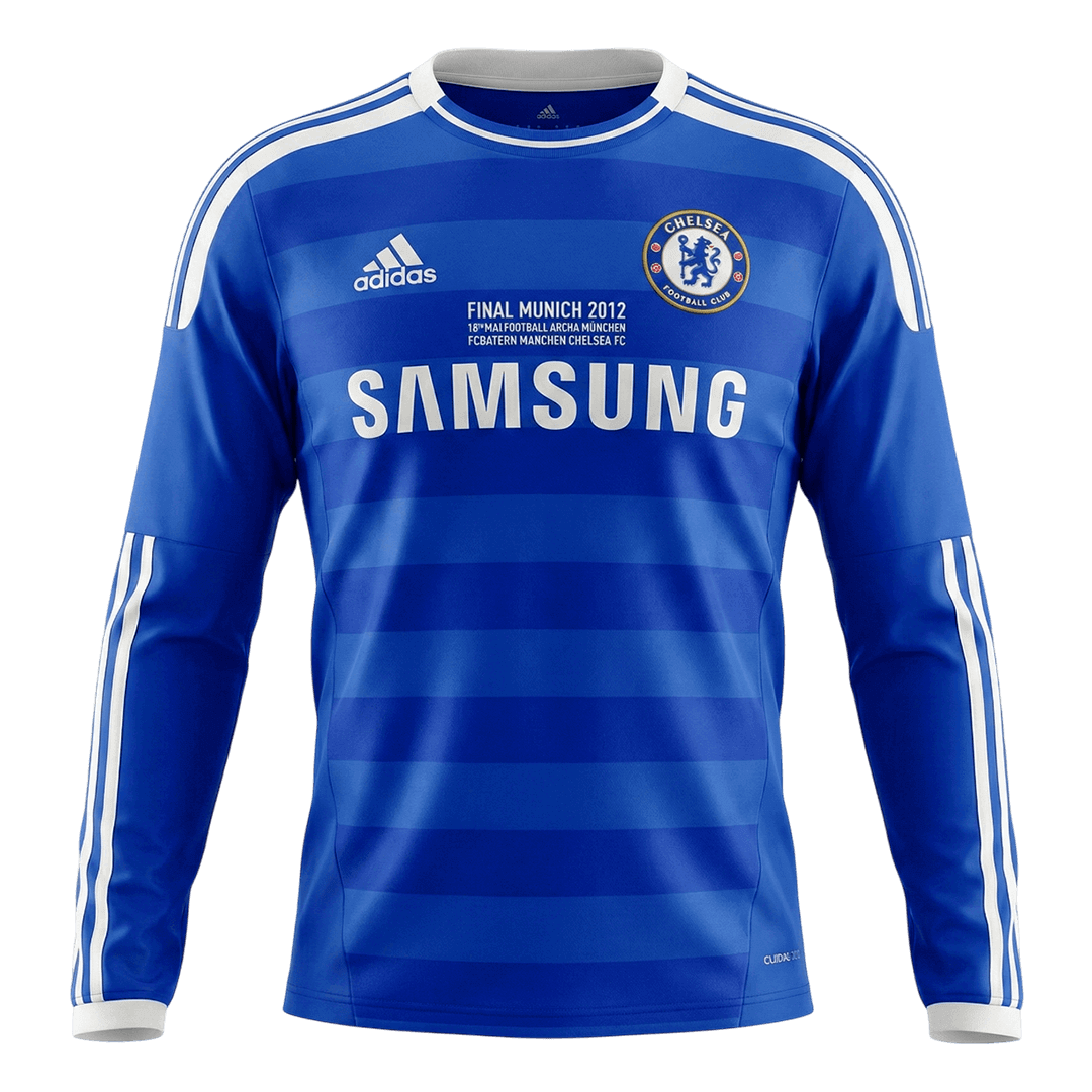 Maillot de football rétro domicile manches longues Chelsea homme 2011/12