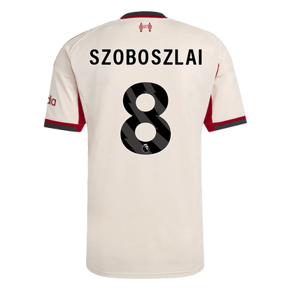 Maillot de foot extérieur SZOBOSZLAI #8 Homme Liverpool 2025/26