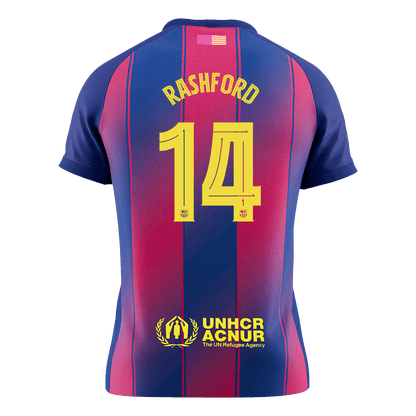Maillot de Foot Domicile RASHFORD #14 Homme Barcelone UCL 2025/26 [PREMIUM]