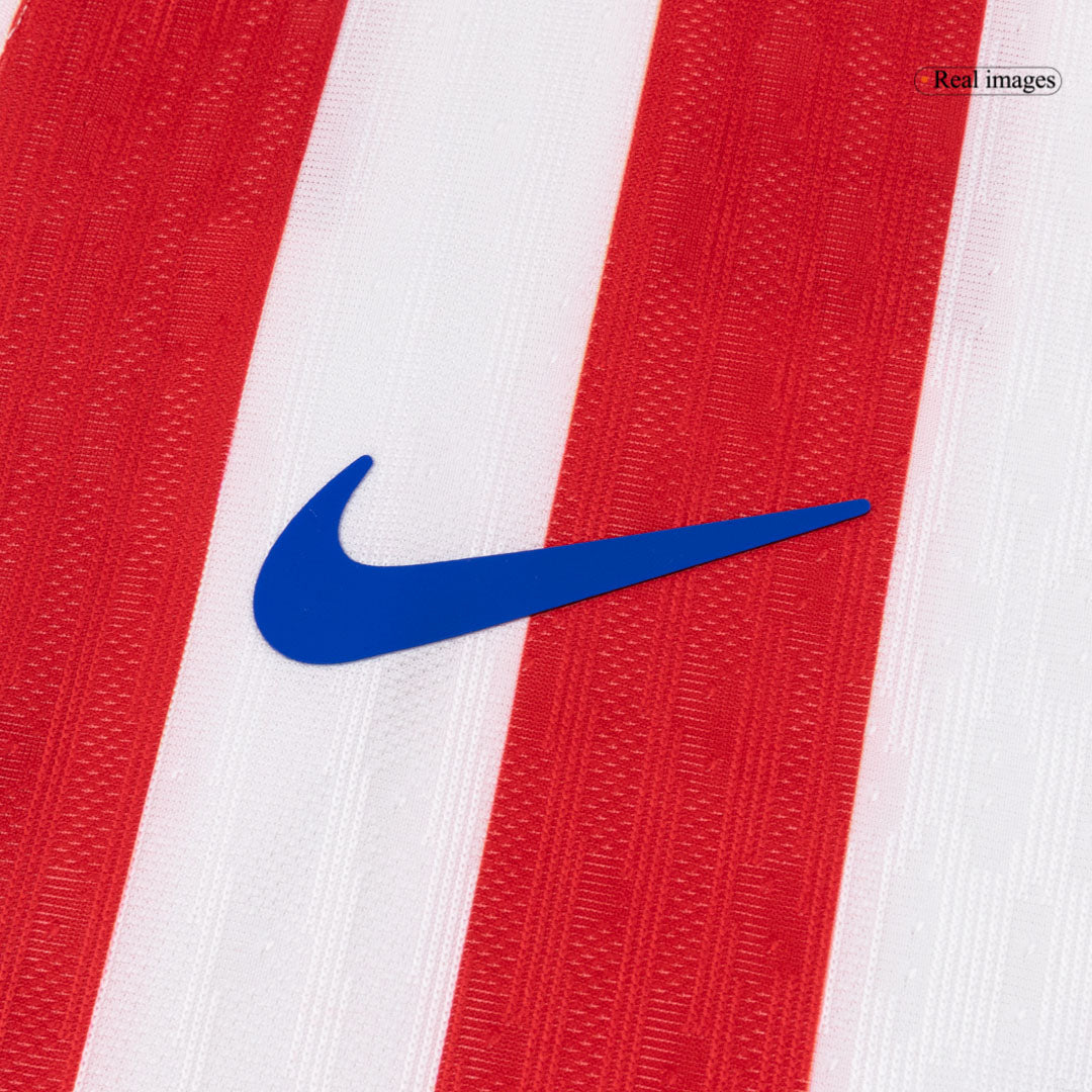 Maillot Domicile de Football Atletico Madrid Saison 2025/26 Version Joueur pour Homme - Coupe Ajustée