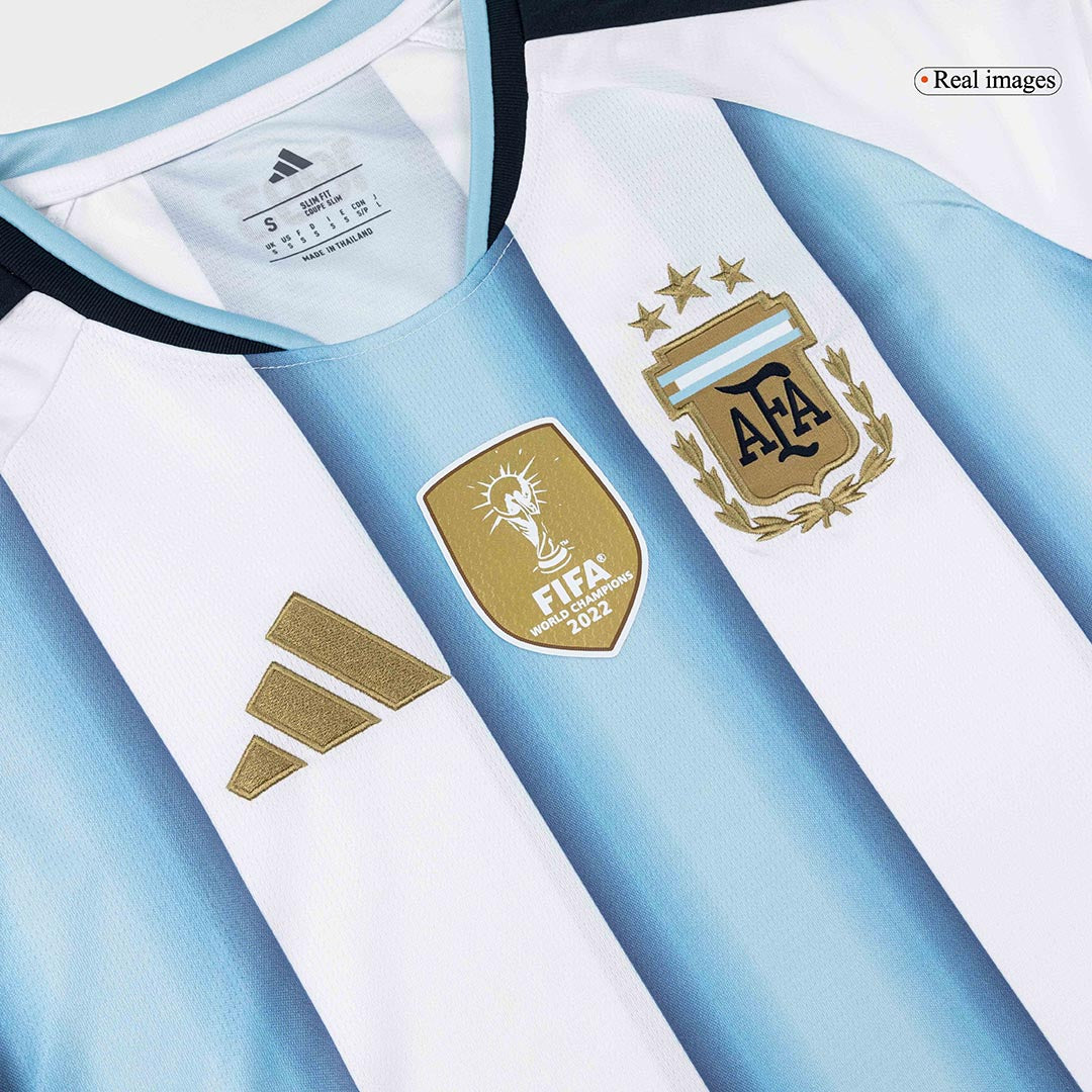 Maillot de football domicile manches longues Argentine Coupe du Monde 2026 pour homme