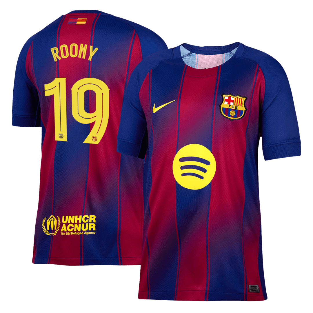 Maillot de foot domicile ROONY #19 Barcelone LDC 2025/26 Homme [PREMIUM]