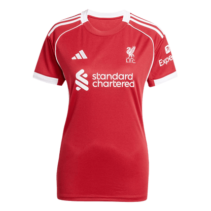 Maillot de football domicile Liverpool 2025/26 pour femme