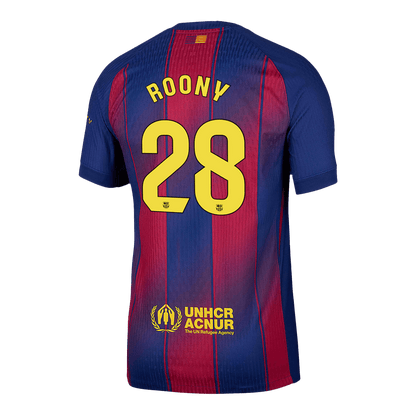 Maillot de Foot Domicile ROONY #28 FC Barcelone 2025/26 Version Joueur Homme - Coupe Slim