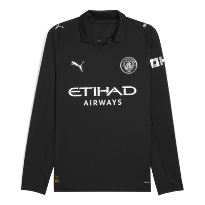 Maillot de foot Manchester City extérieur manches longues 2025/26 pour homme