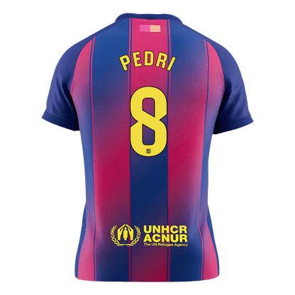 Maillot de foot domicile Homme PEDRI #8 Barcelone 2025/26 [PREMIUM]