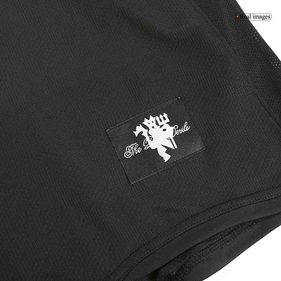 Maillot de foot rétro à manches longues Manchester United 2007/08 extérieur pour homme RONALDO #7