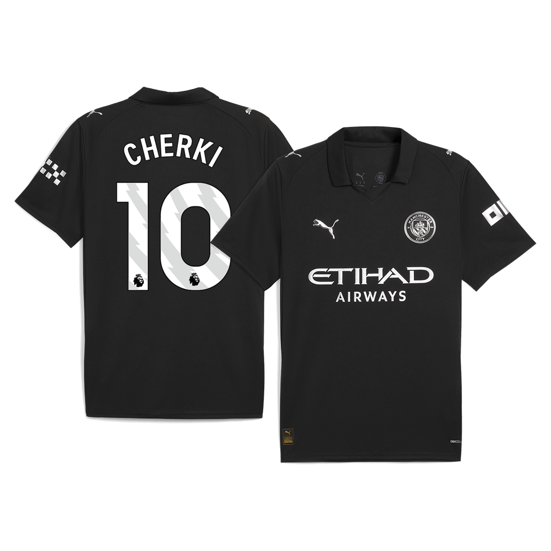 Maillot de foot extérieur Manchester City 2025/26 pour homme CHERKI #10
