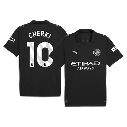 Maillot de foot extérieur Manchester City 2025/26 pour homme CHERKI #10