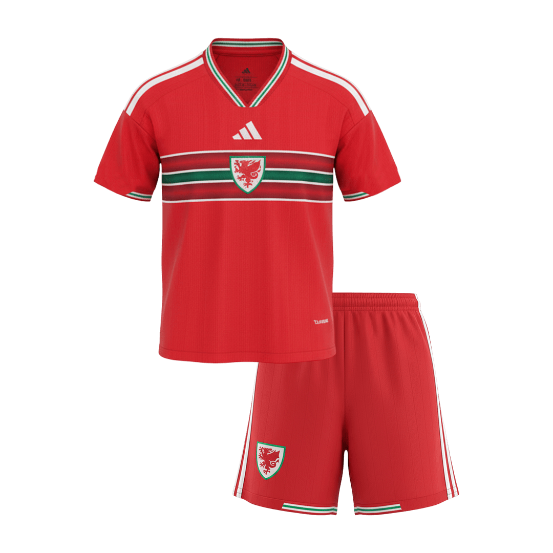 Tenue de football domicile Coupe du Monde 2026 Pays de Galles pour enfant