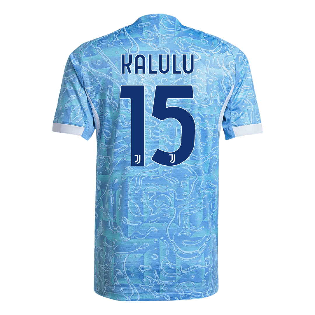 Maillot de football extérieur KALULU #15 Juventus 2025/26 pour homme - Version joueur - Coupe ajustée