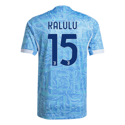 Maillot de football extérieur KALULU #15 Juventus 2025/26 pour homme - Version joueur - Coupe ajustée