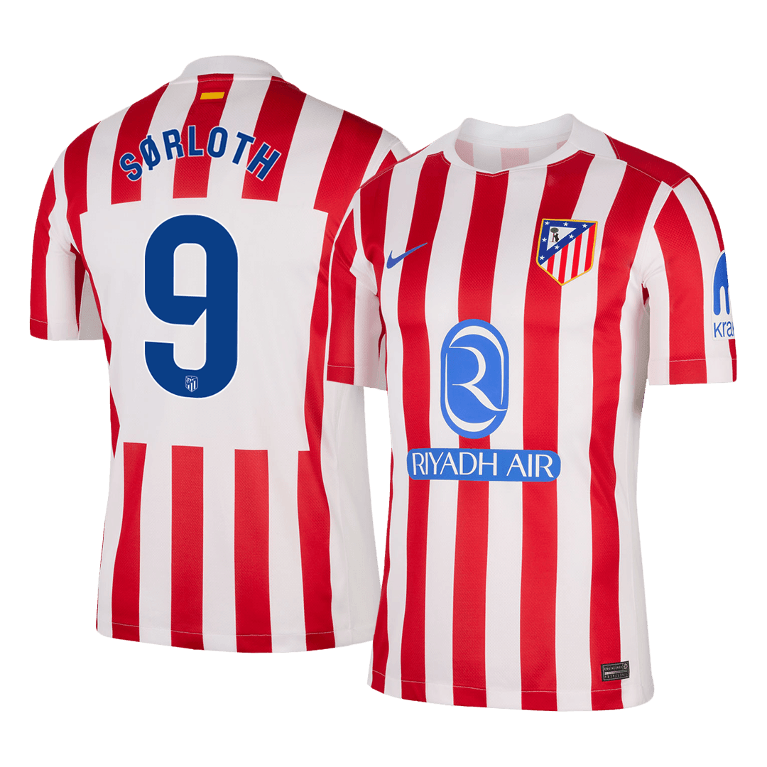 Maillot de Foot Domicile Homme Atletico Madrid 2025/26 SØRLOTH #9