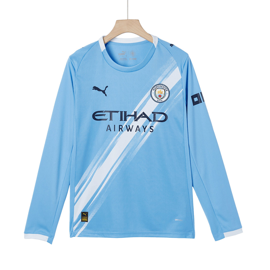 Maillot de football domicile à manches longues Manchester City 2025/26 pour homme