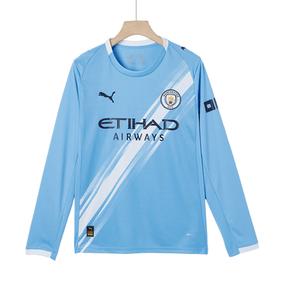Maillot de football domicile à manches longues Manchester City 2025/26 pour homme