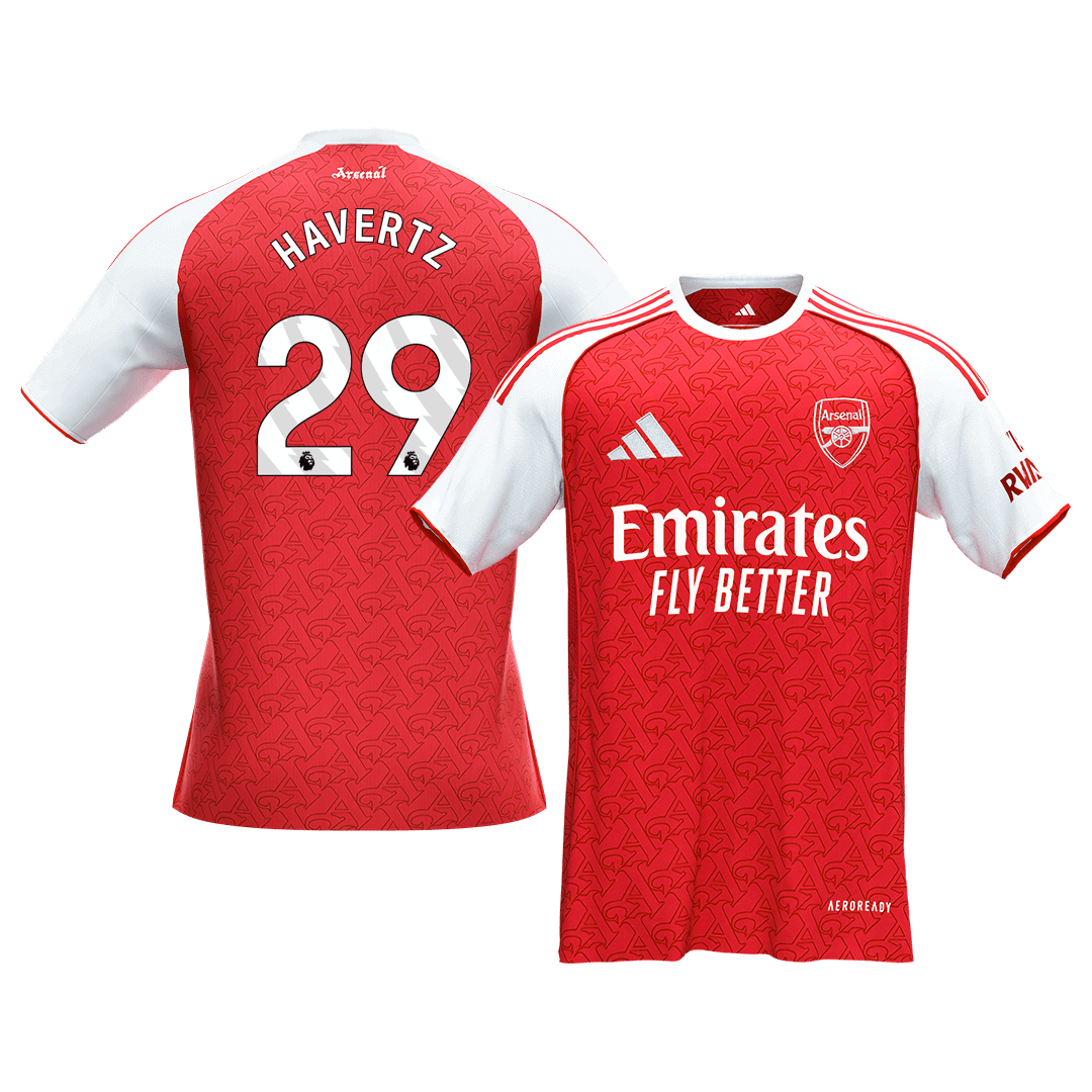 Maillot de football domicile Arsenal 2025/26 pour homme HAVERTZ #29 [QUALITÉ SUPÉRIEURE]