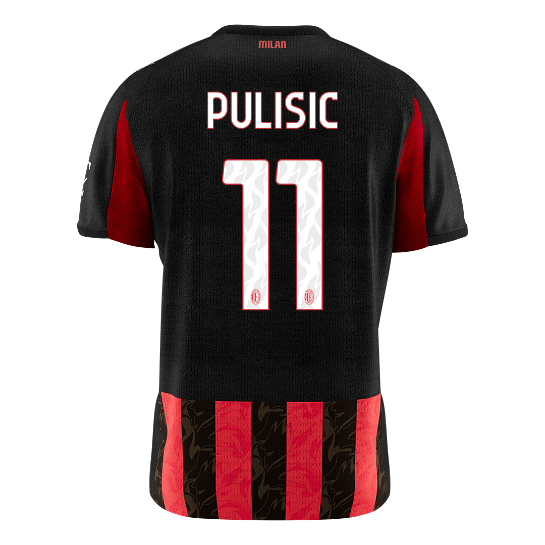 Maillot de football domicile AC Milan 2025/26 pour homme PULISIC #11 [QUALITÉ SUPÉRIEURE]