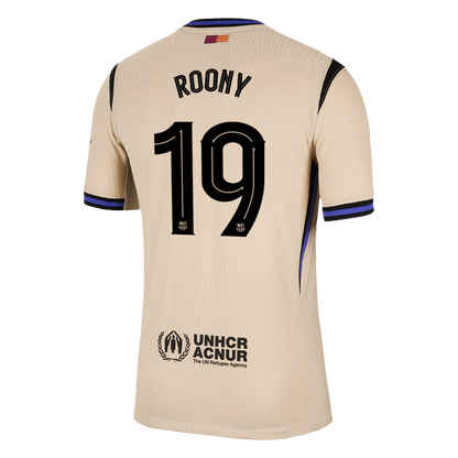 Maillot de foot extérieur ROONY #19 Barcelone UCL 2025/26 - Version joueur - Coupe ajustée