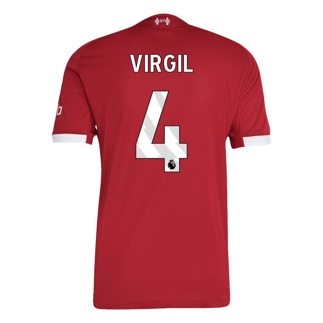 Maillot de foot domicile VIRGIL #4 Homme Liverpool 2025/26 - Version Joueur - Coupe Slim