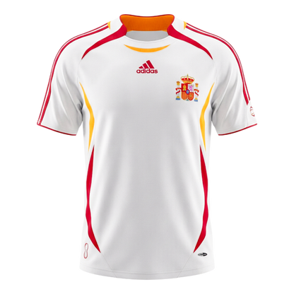 Maillot de football rétro Espagne extérieur 2006 pour homme