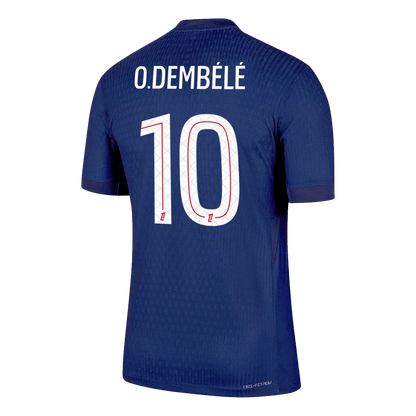 Maillot de Foot Domicile O.DEMBÉLÉ #10 PSG 2025/26 Version Joueur Homme - Coupe Ajustée