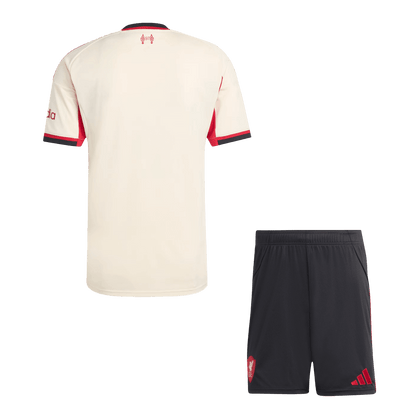 Ensemble maillot de football extérieur Liverpool 2025/26 pour homme
